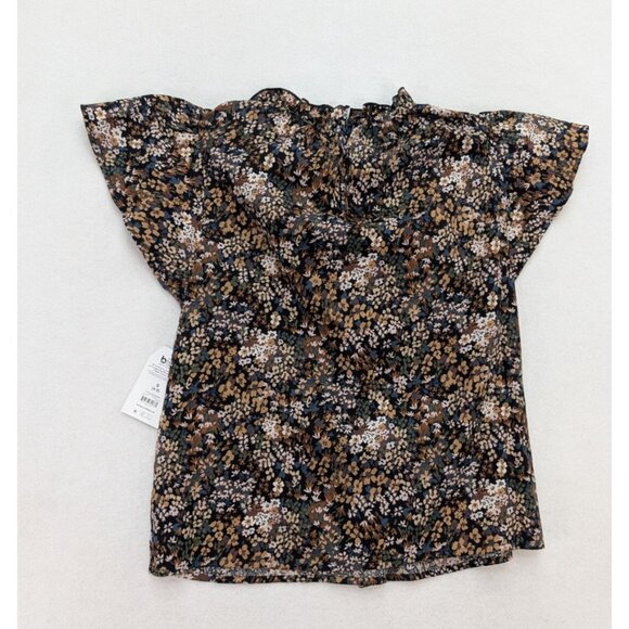 Time and Tru Women's Top Size S 4-6 Blue Floral Bohemian NEW - Picture 13 of 14